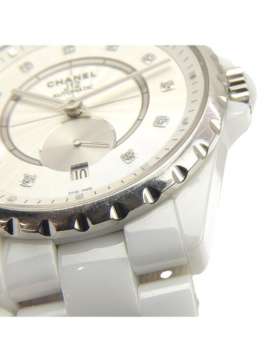 Chanel Diamond White Ceramic Watch